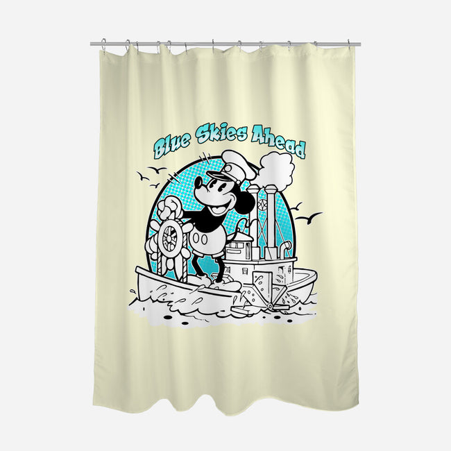 Blue Skies Ahead-None-Polyester-Shower Curtain-palmstreet