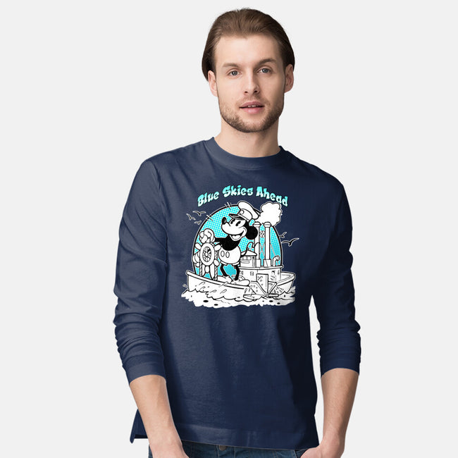 Blue Skies Ahead-Mens-Long Sleeved-Tee-palmstreet