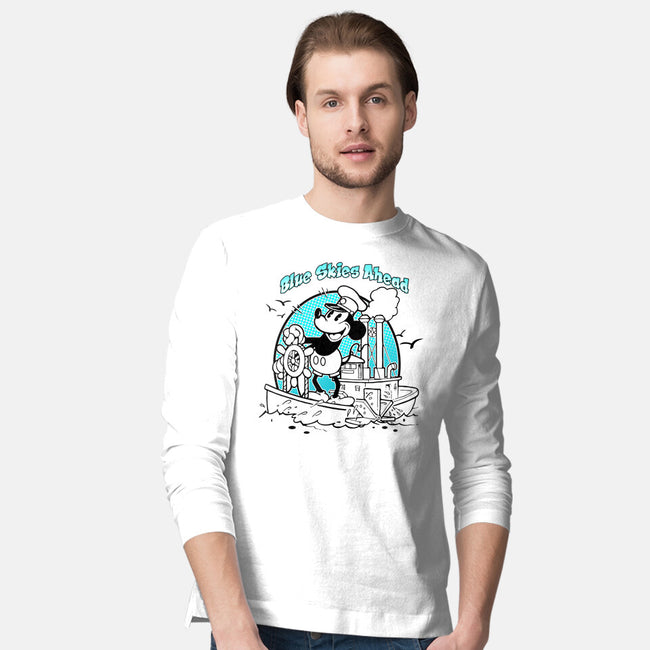 Blue Skies Ahead-Mens-Long Sleeved-Tee-palmstreet