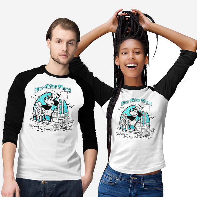 Blue Skies Ahead-Unisex-Baseball-Tee-palmstreet