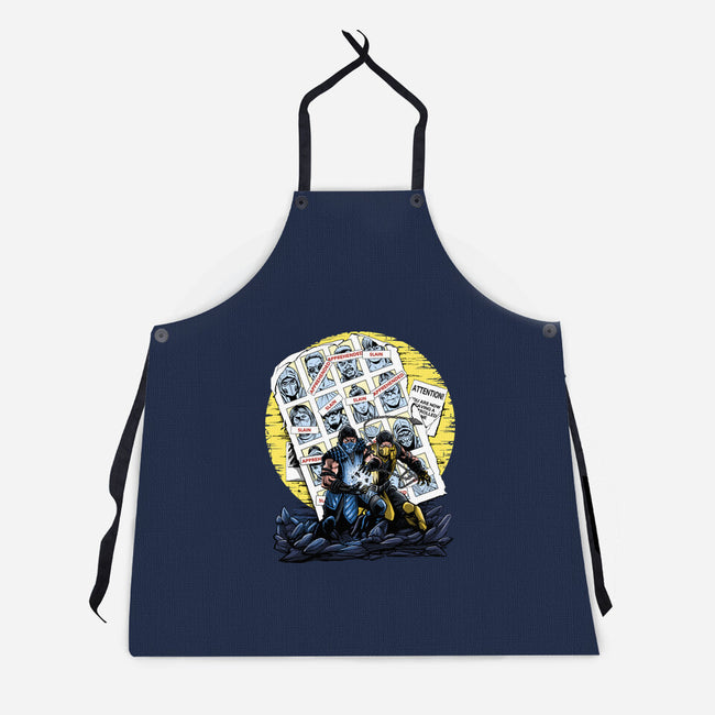 Days Of The Mortal Past-Unisex-Kitchen-Apron-zascanauta