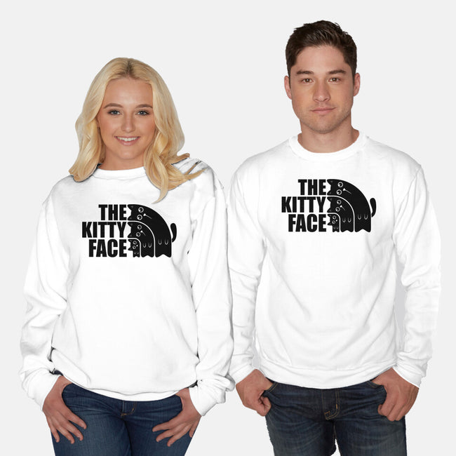 The Kitty Face-Unisex-Crew Neck-Sweatshirt-erion_designs