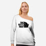 The Kitty Face-Womens-Off Shoulder-Sweatshirt-erion_designs