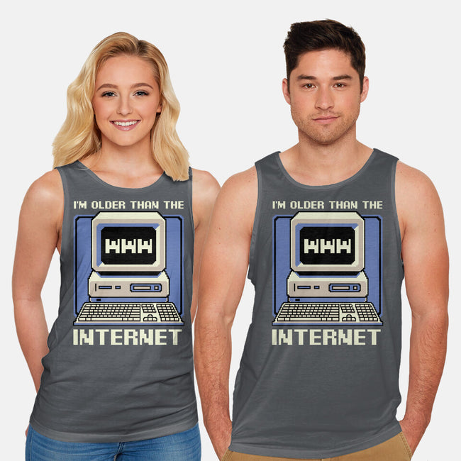 Older Than The Internet-Unisex-Basic-Tank-Studio Mootant