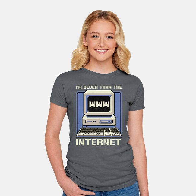 Older Than The Internet-Womens-Fitted-Tee-Studio Mootant