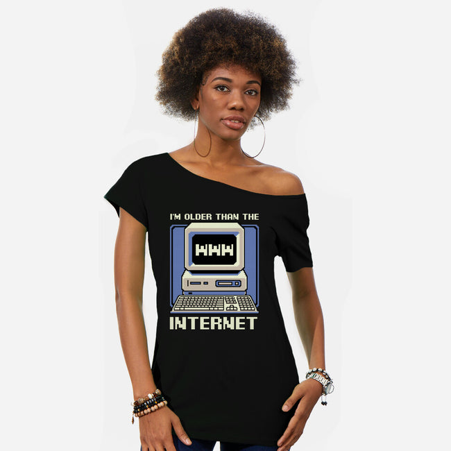 Older Than The Internet-Womens-Off Shoulder-Tee-Studio Mootant