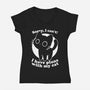 I Like Cats Not People-Womens-V-Neck-Tee-Studio Mootant