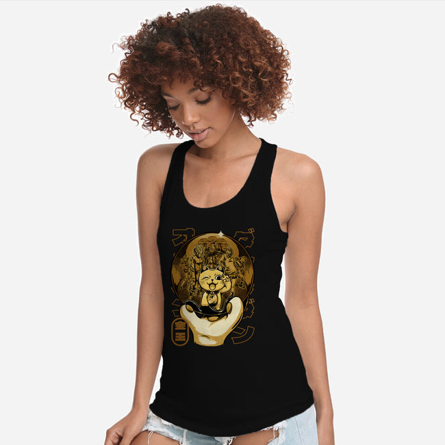 Anime Golden Ball-Womens-Racerback-Tank-Studio Mootant