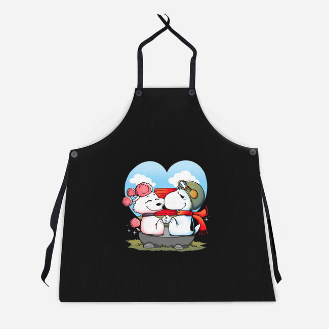 Valentine Dogs-Unisex-Kitchen-Apron-Vallina84