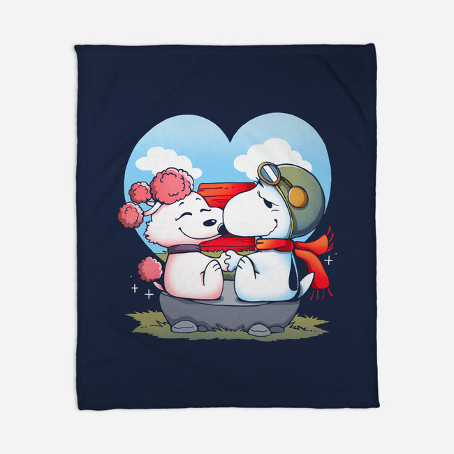 Valentine Dogs-None-Fleece-Blanket-Vallina84