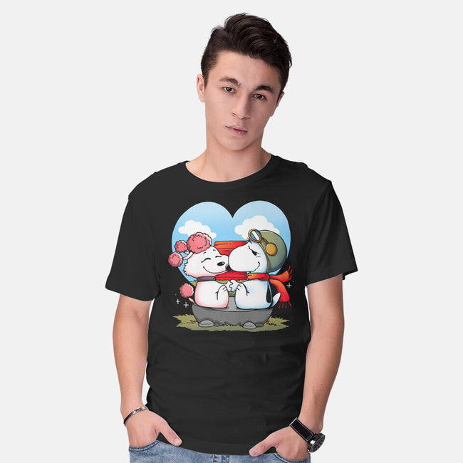 Valentine Dogs-Mens-Basic-Tee-Vallina84