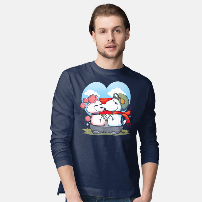 Valentine Dogs-Mens-Long Sleeved-Tee-Vallina84