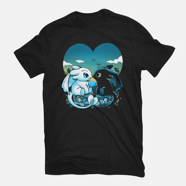 Valentine Dragons-Unisex-Basic-Tee-Vallina84