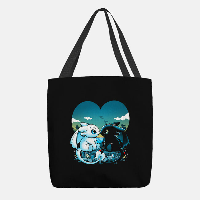 Valentine Dragons-None-Basic Tote-Bag-Vallina84