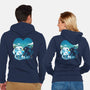 Valentine Dragons-Unisex-Zip-Up-Sweatshirt-Vallina84