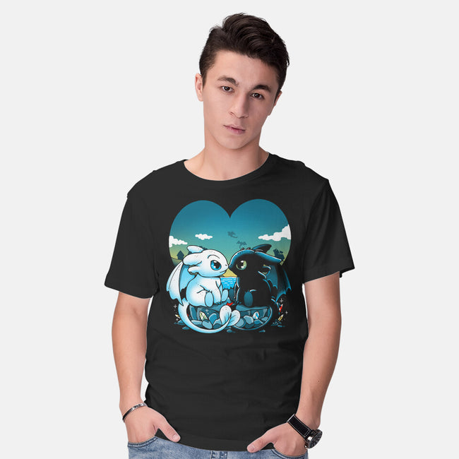 Valentine Dragons-Mens-Basic-Tee-Vallina84