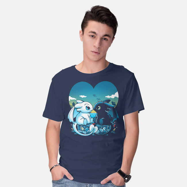 Valentine Dragons-Mens-Basic-Tee-Vallina84