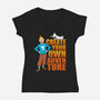 Create Your Own Adventure-Womens-V-Neck-Tee-Boggs Nicolas