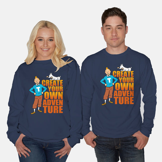 Create Your Own Adventure-Unisex-Crew Neck-Sweatshirt-Boggs Nicolas