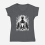 Spider Noir-Womens-V-Neck-Tee-rmatix