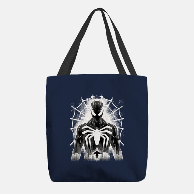 Spider Noir-None-Basic Tote-Bag-rmatix