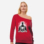 Spider Noir-Womens-Off Shoulder-Sweatshirt-rmatix