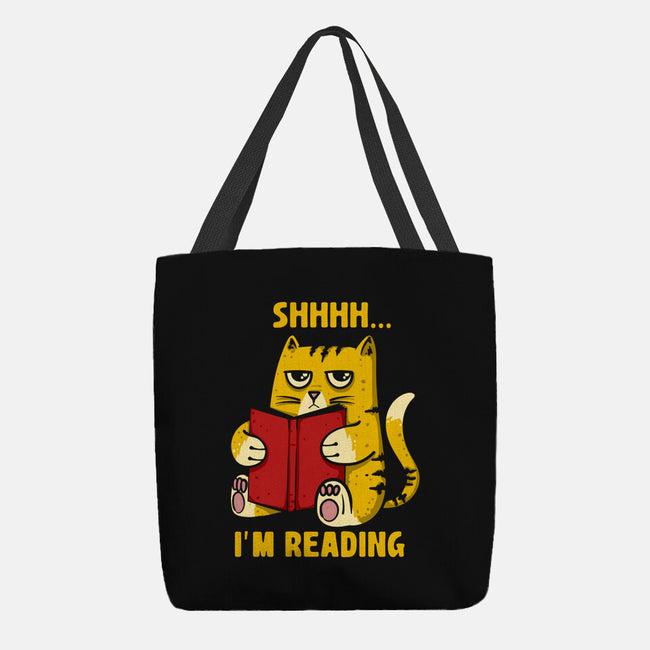 Shhhh I'm Reading-None-Basic Tote-Bag-sebasebi