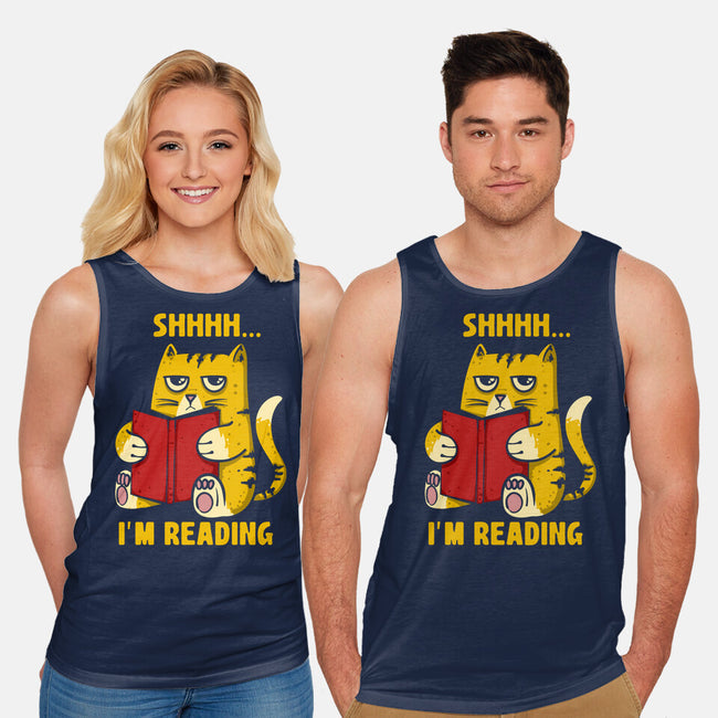 Shhhh I'm Reading-Unisex-Basic-Tank-sebasebi