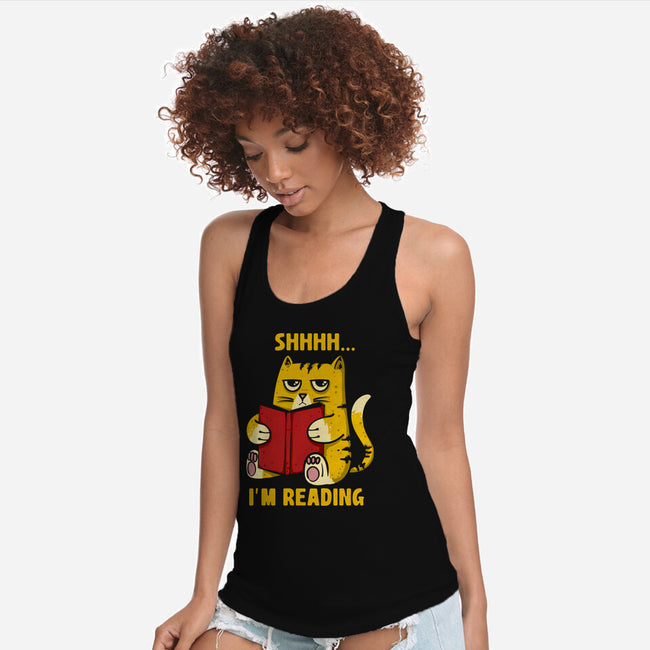 Shhhh I'm Reading-Womens-Racerback-Tank-sebasebi