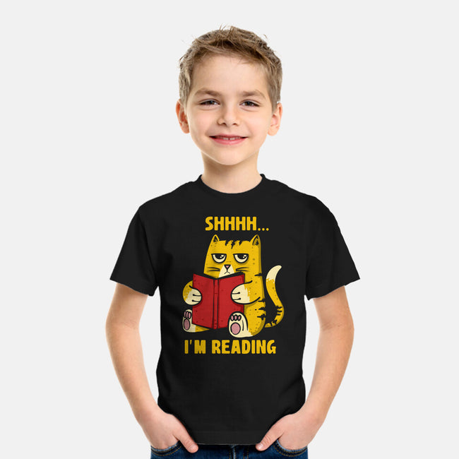 Shhhh I'm Reading-Youth-Basic-Tee-sebasebi