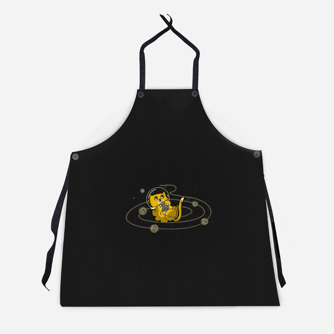 Space Cat-Unisex-Kitchen-Apron-sebasebi