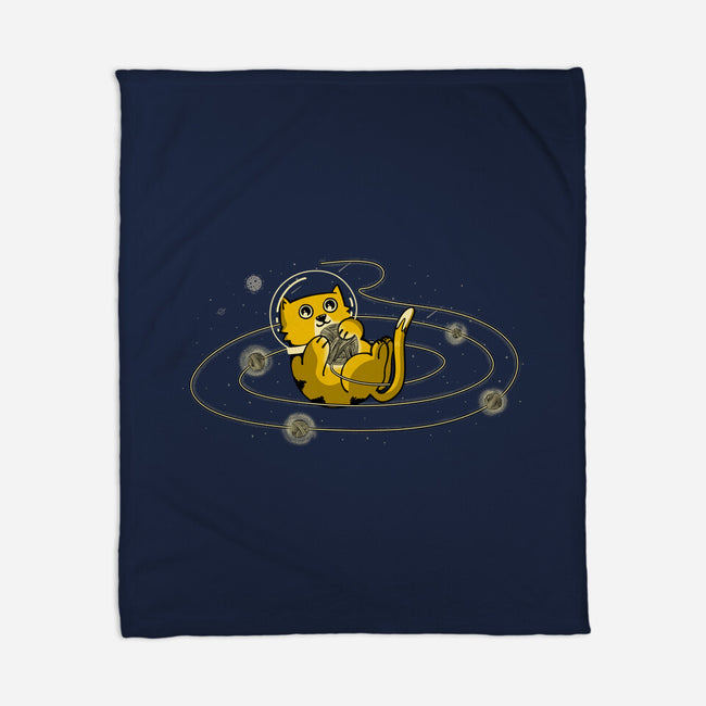 Space Cat-None-Fleece-Blanket-sebasebi