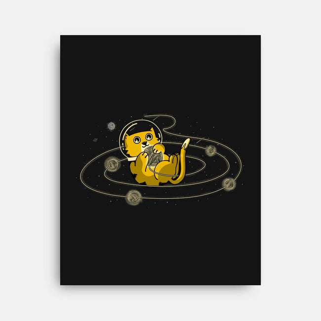 Space Cat-None-Stretched-Canvas-sebasebi