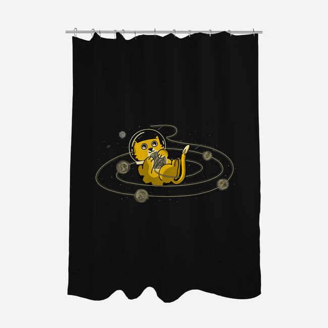 Space Cat-None-Polyester-Shower Curtain-sebasebi