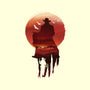 Red Sunset Cowboy-None-Glossy-Sticker-dandingeroz