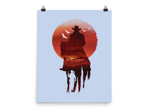 Red Sunset Cowboy