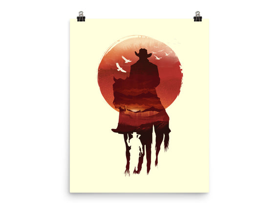 Red Sunset Cowboy