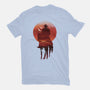 Red Sunset Cowboy-Womens-Basic-Tee-dandingeroz