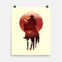 Red Sunset Cowboy-None-Matte-Poster-dandingeroz