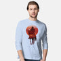 Red Sunset Cowboy-Mens-Long Sleeved-Tee-dandingeroz