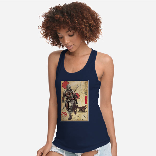 The Way Of Bounty Hunter-Womens-Racerback-Tank-DrMonekers