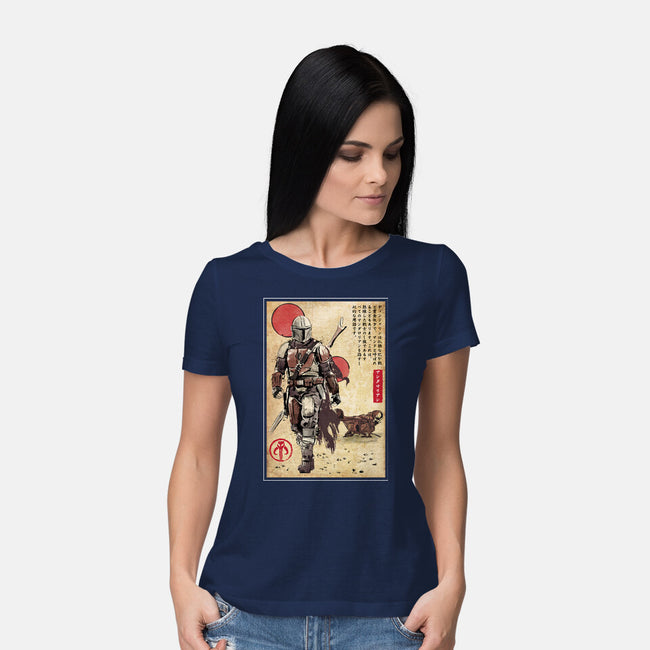 The Way Of Bounty Hunter-Womens-Basic-Tee-DrMonekers