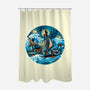 Pirate Waves-None-Polyester-Shower Curtain-glitchygorilla