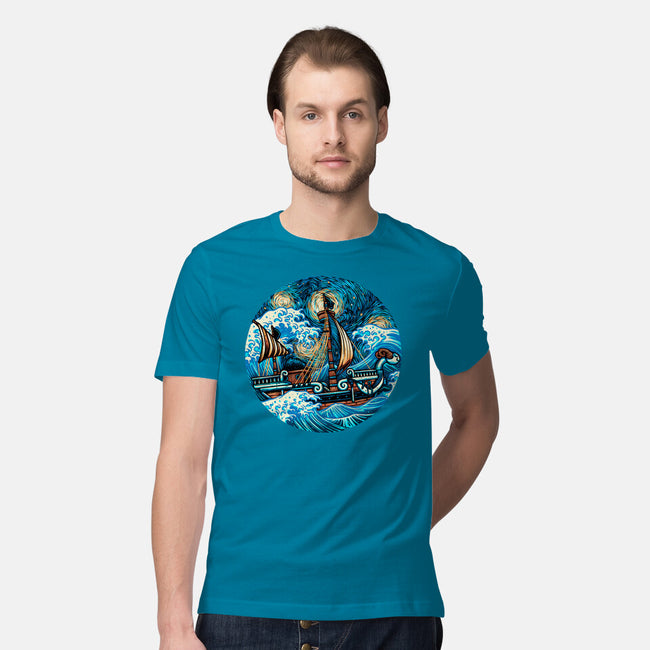 Pirate Waves-Mens-Premium-Tee-glitchygorilla