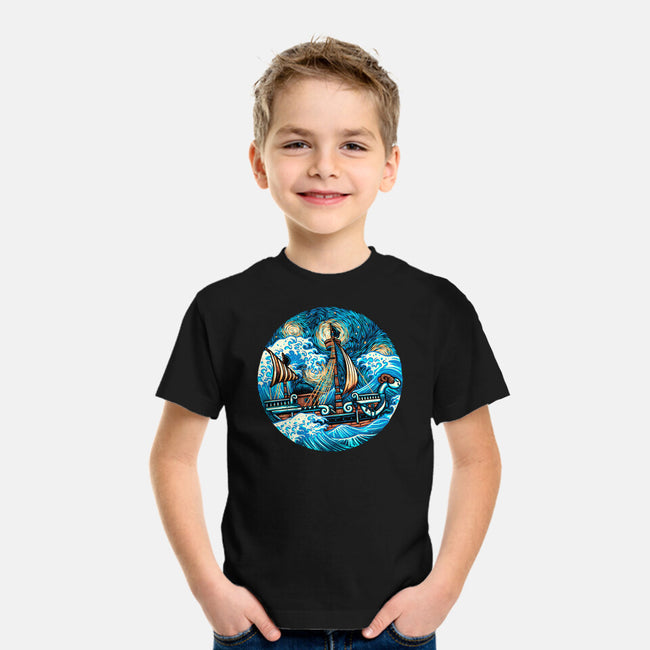 Pirate Waves-Youth-Basic-Tee-glitchygorilla