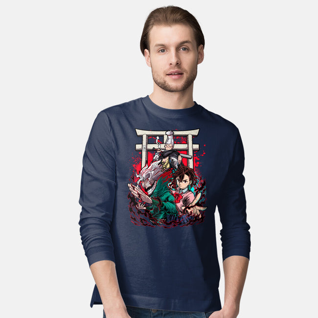 Dandadan Trinity-Mens-Long Sleeved-Tee-Diego Oliver