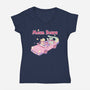 Mean Bears-Womens-V-Neck-Tee-yumie