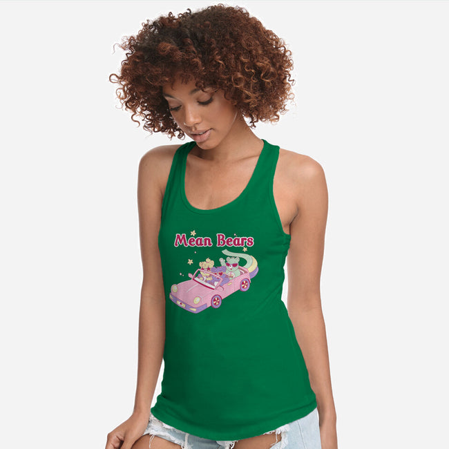 Mean Bears-Womens-Racerback-Tank-yumie