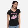 Mean Bears-Womens-V-Neck-Tee-yumie