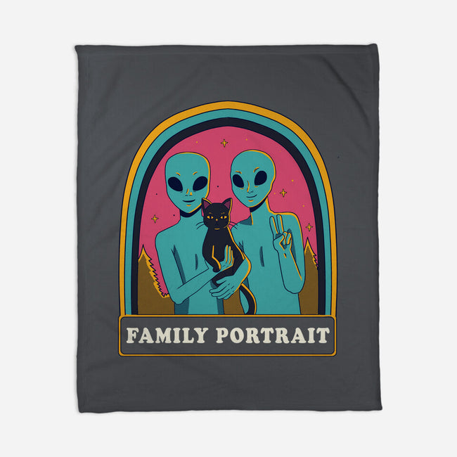 Portrait Family-None-Fleece-Blanket-yumie